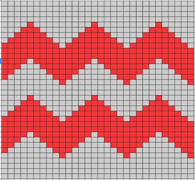 Colourwork knitting chart