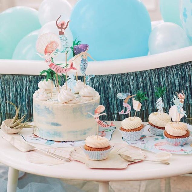 Mermaid cake toppers