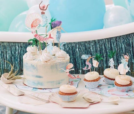 Mermaid cake toppers