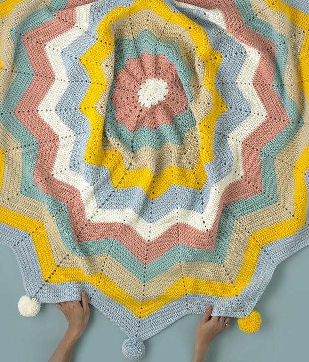 Schlaf unter den Sternen Decke aus Simply Chunky von Paintbox Yarns 