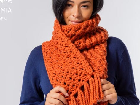 Our favourite yarns for snuggly scarves this winter! 