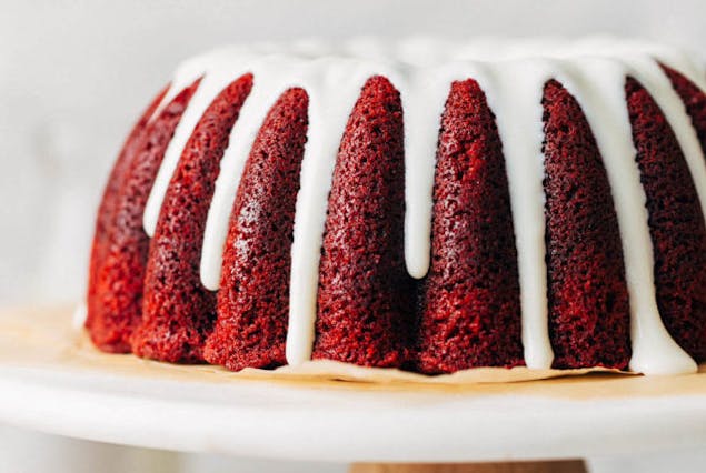 Birthday bundt red velvet