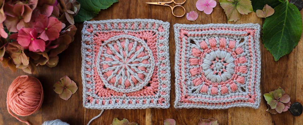 Crochet the prettiest puff granny squares with Anna Nikipirowicz