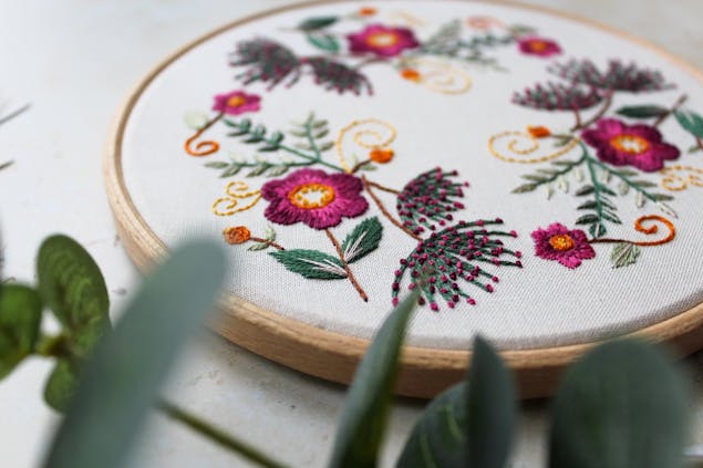 Autumn Bloom Embroidery pattern