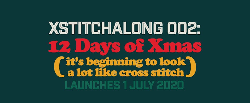 Join the fun with the 12 Days of Christmas Mystery Stitchalong with Mr XStitch! 