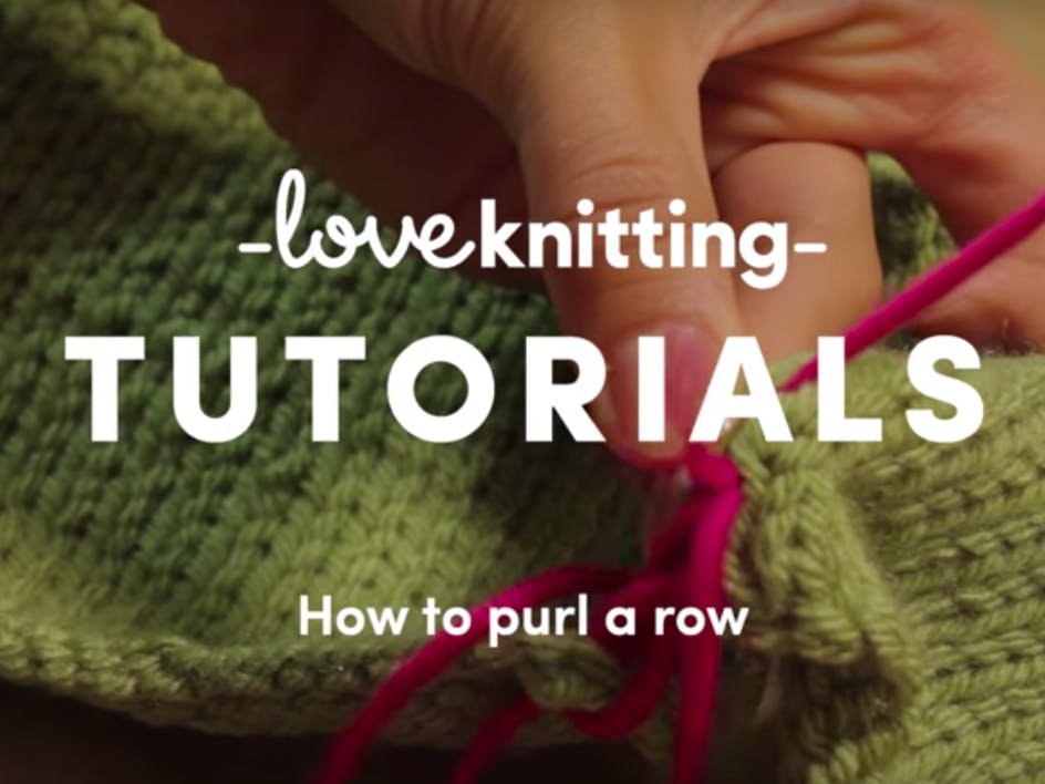 How to purl stitch - 7 step tutorial 
