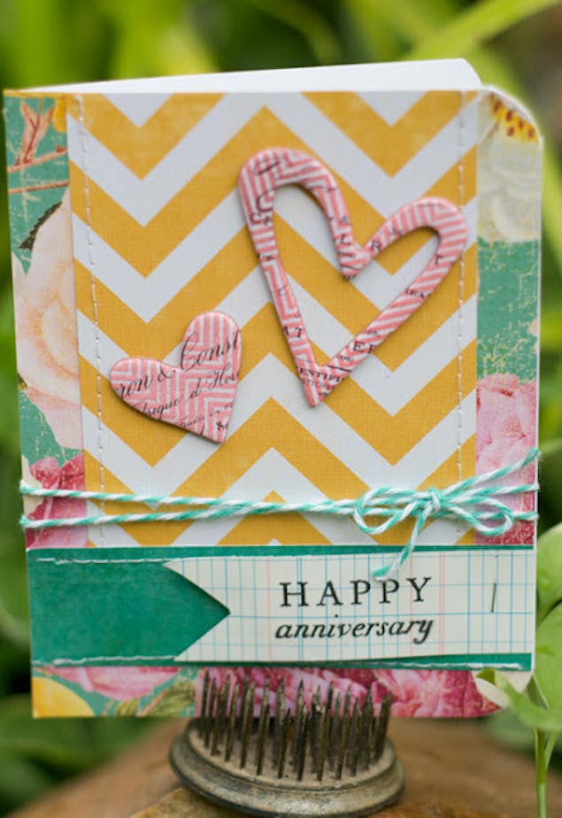 Heidi Swapp Happy Anniversary Card