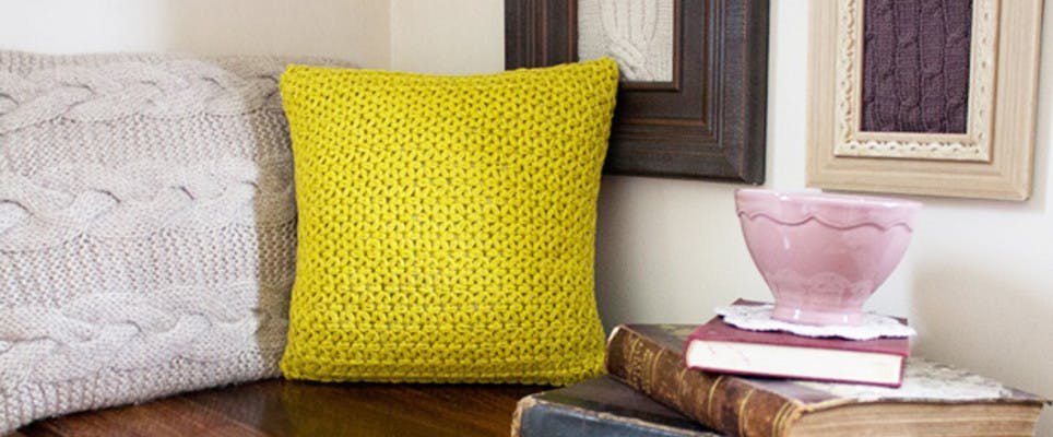 Jasmine stitch cushion by Anna Nikipirowicz
