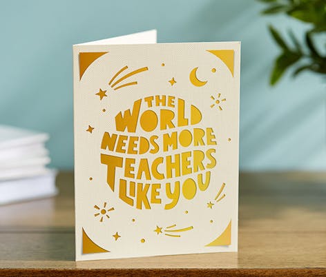Cricut Teacher Thank You Card