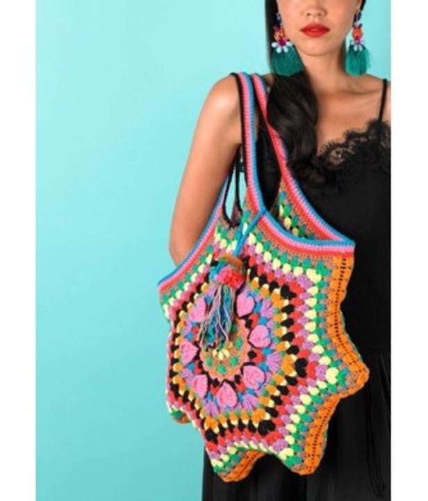 Passion Petal Tote - Free Bag Crochet Pattern For Women in Paintbox Yarns Cotton Aran