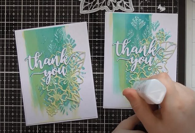 Cosmic Glitter thank you card