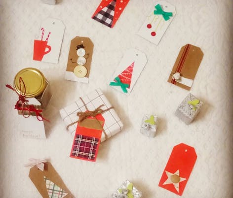 DIY gift tags by Mom Das