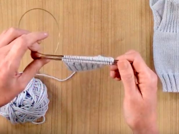 Learn how to knit a sock top down step-by-step