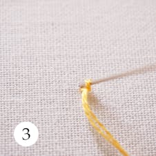 French knot step 3