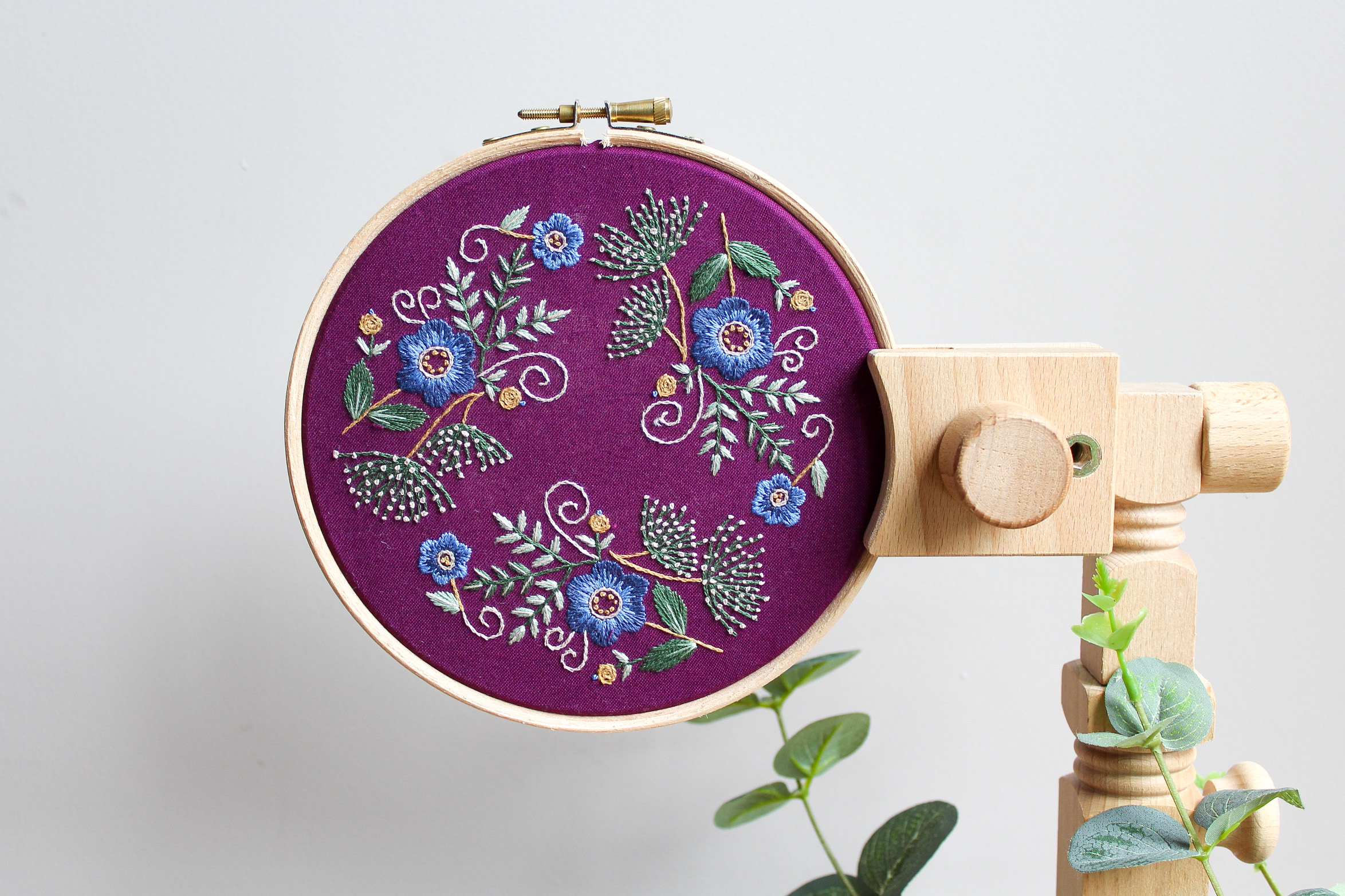 Fall & Winter Bloom Embroidery Pattern | LoveCrafts