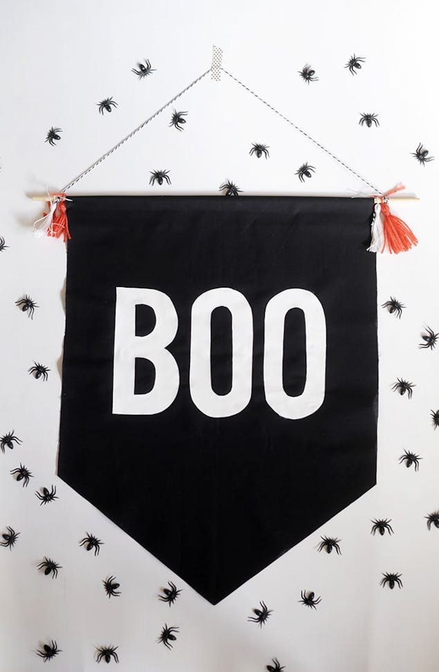 No sew boo banner