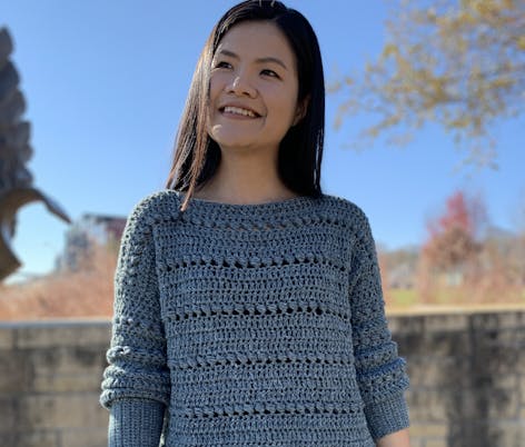 Kntcroaddict bead sweater