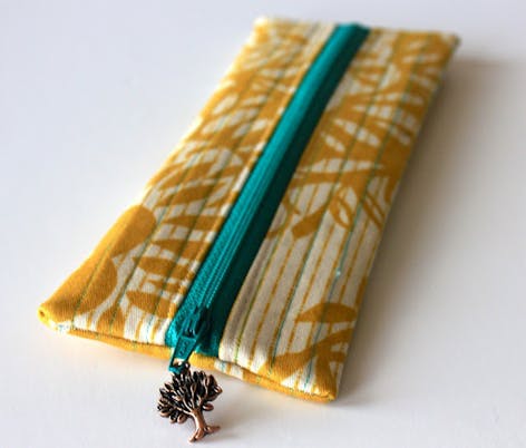 DIY zipper pencil case pouch
