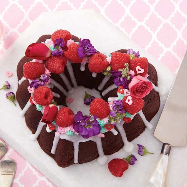 Dying for Chocolate: RED VELVET HEART SHAPED BUNDT CAKE for Valentine's Day