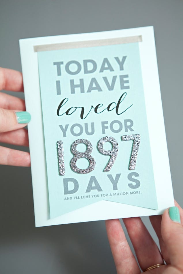 Count The Days Anniversary Card