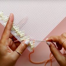 Bargello wall hanging step 6
