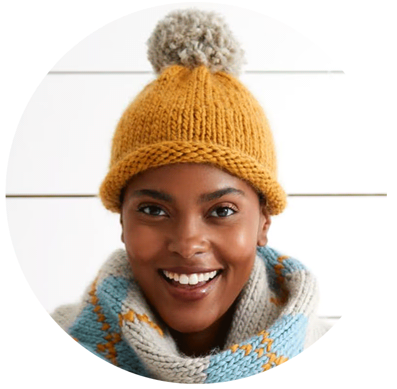 <h1>Knit a hat in 1 hour!</h1>