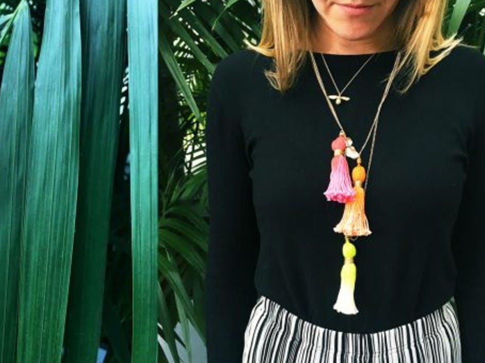 How to make a tassel necklace – ombré style