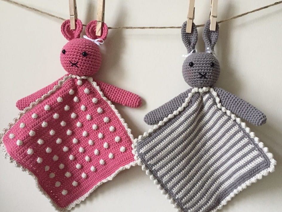 Crochet animal taggies 