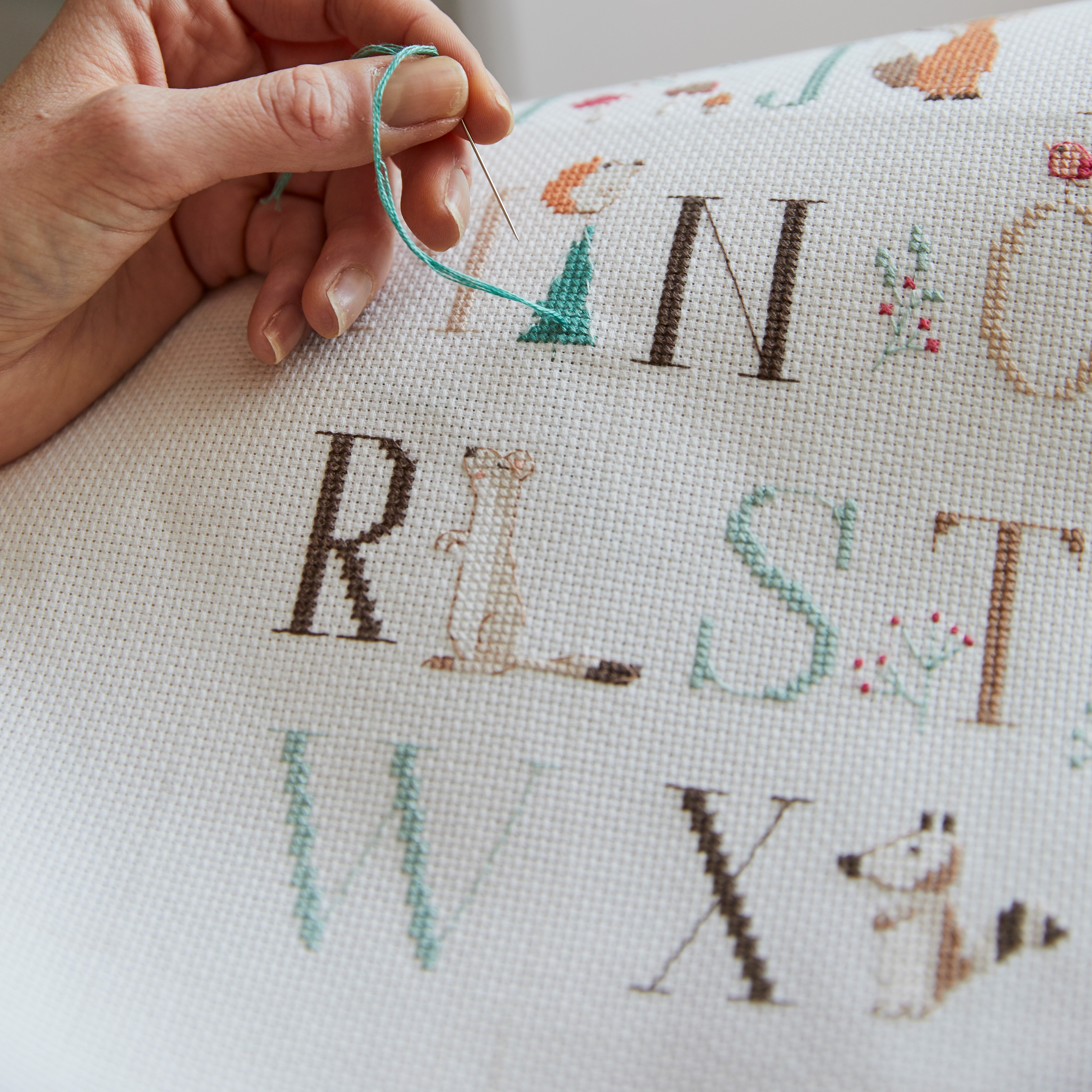 Letter cross stitch pattern