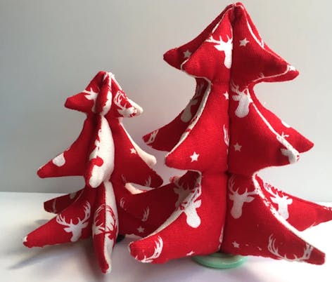 sew Christmas trees