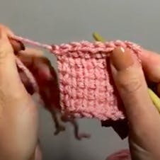 Binding off Tunisian crochet row