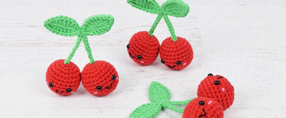 cute free amigurumi cherry pattern