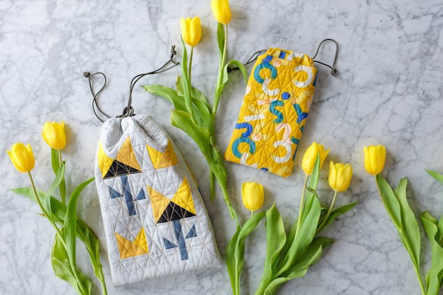 Springtime bags by The Weekend Quilters