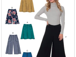 McCall's Misses' Flared Skirts, Shorts and Culottes M7475 - Sewing Pattern