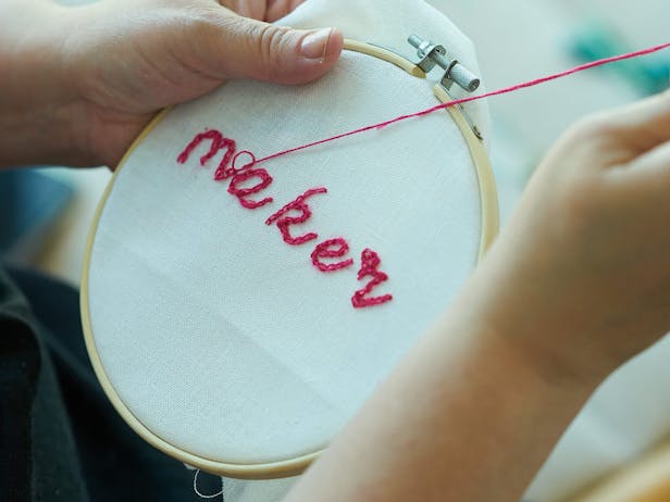 Embroidery stitches
