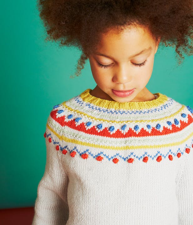 Lulu Sweater, Beret and Handwarmers in Debbie Bliss Baby Cashmerino