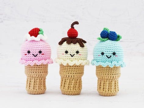 crochet amigurumi ice cream