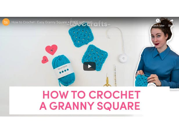 How to crochet a granny square tutorial