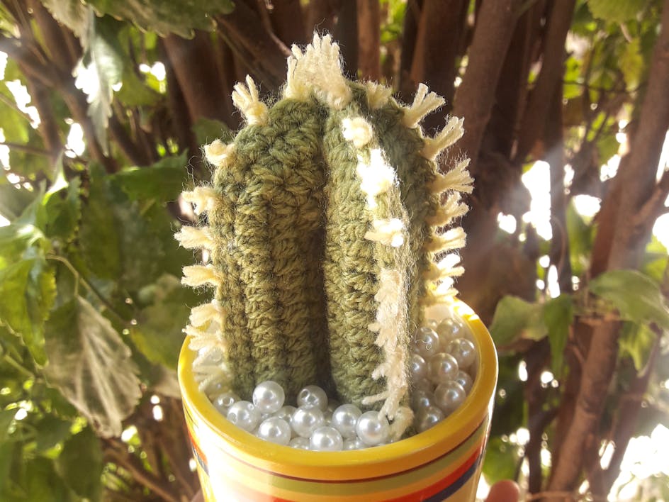 Crochet candelabra cactus