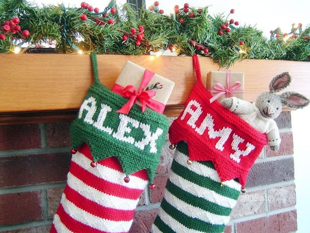 Knit Christmas stockings