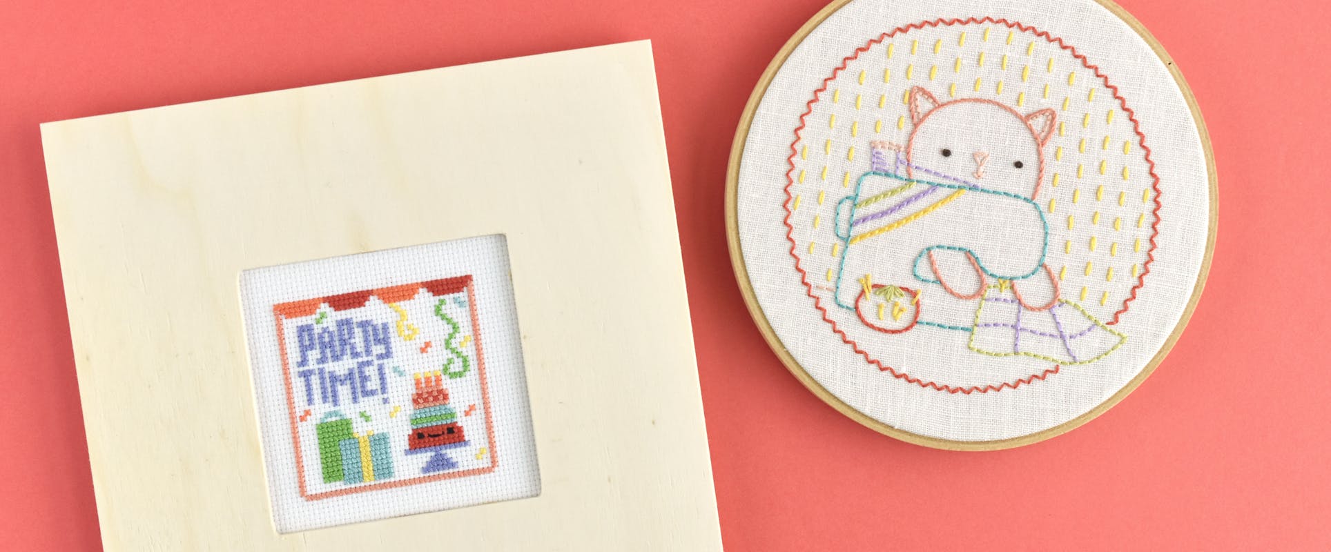 FREE Tutorial - How To Frame Cross Stitch in a Hoop