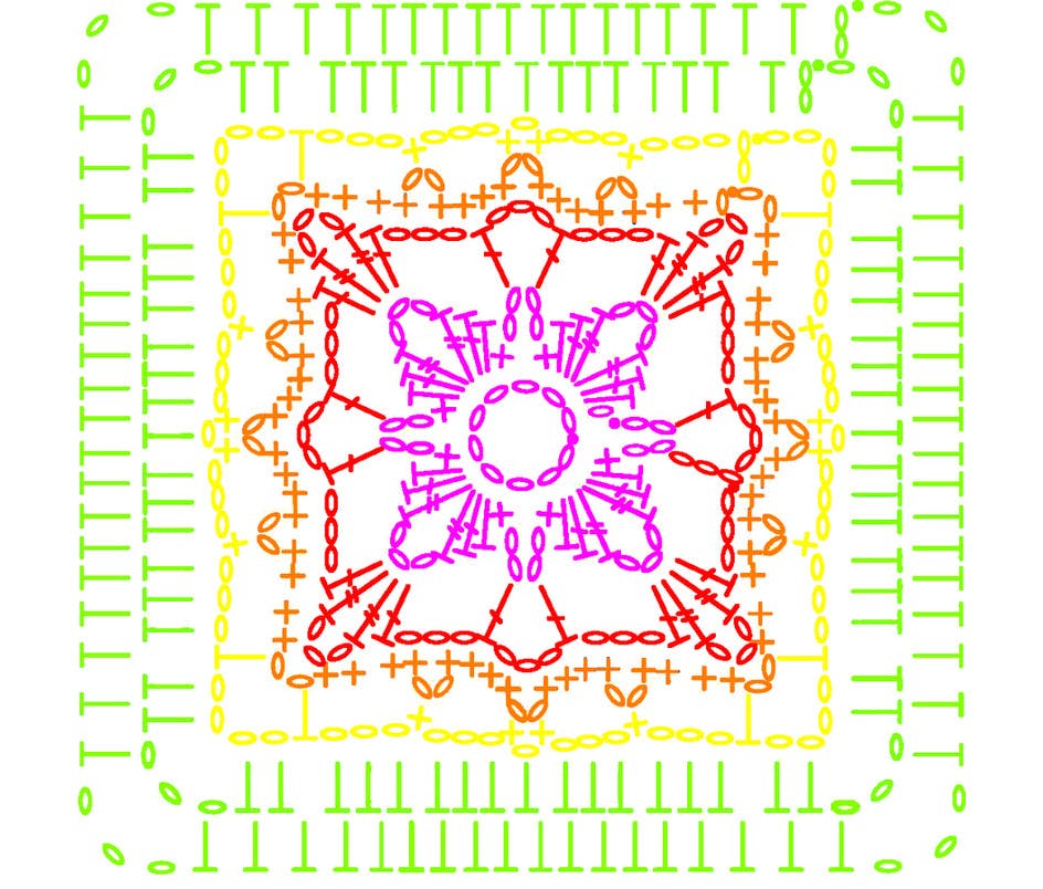 Схема афганского квадрата. Афганский квадрат витраж. Витражный квадрат крючком. Афганский квадрат крючком схема. Афганский квадрат схема.