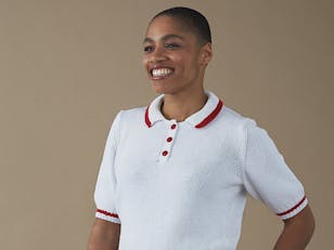 Robyn Top - Knitting Pattern For Women in Debbie Bliss Piper