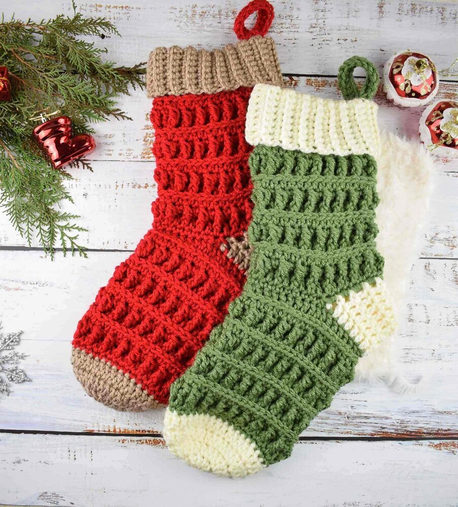 Crochet Christmas stockings