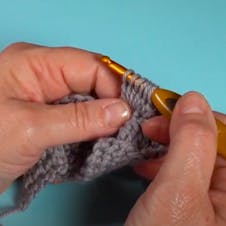 Crochet bobble stitch step 3 - 6 loops on your hook