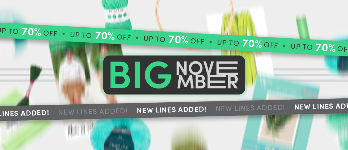 Get up to 70% off in the Big November Sale!