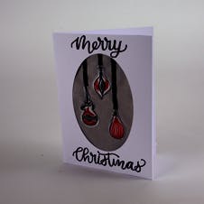 Bauble Christmas card step 7
