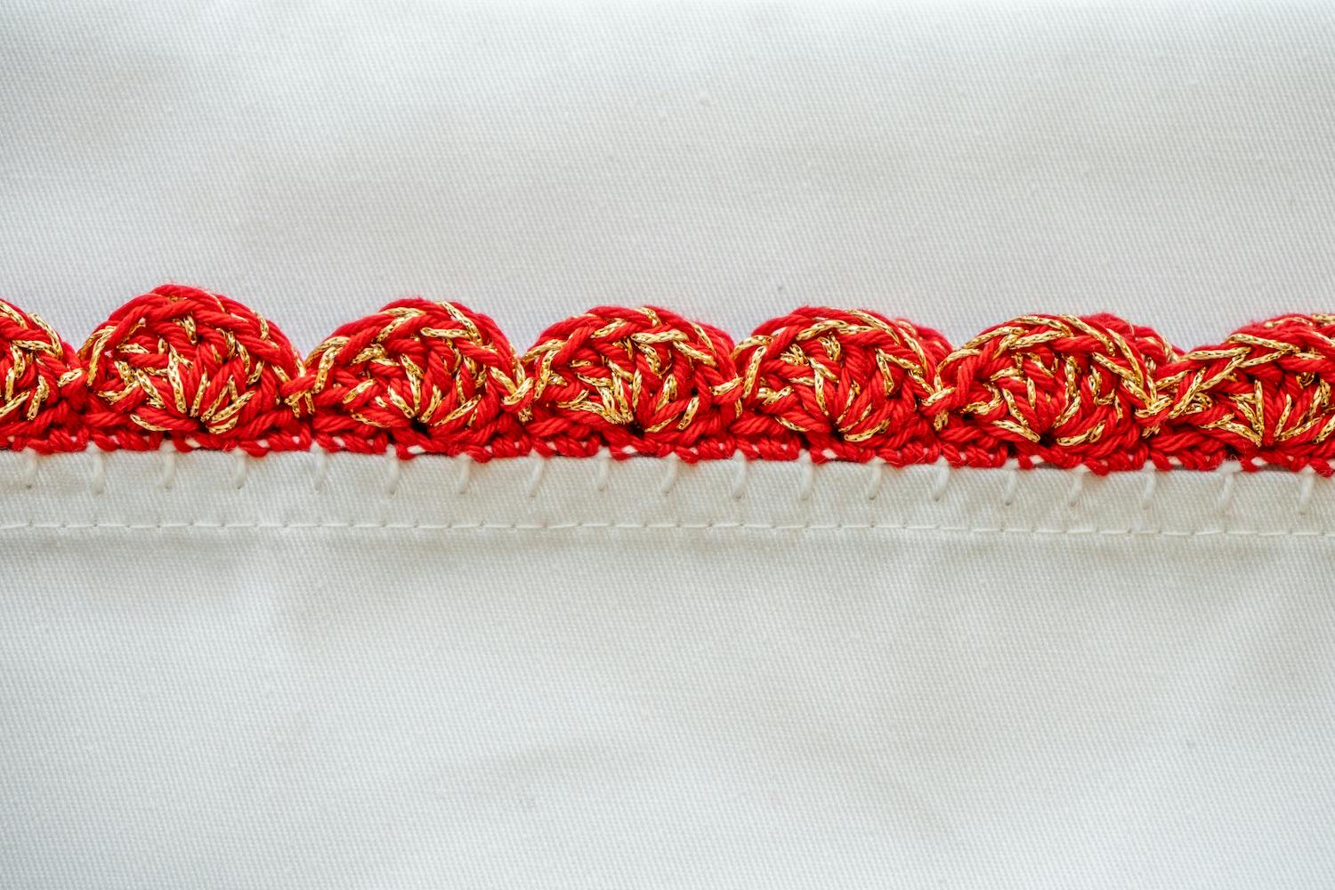 How to crochet tea towel edgings LoveCrafts