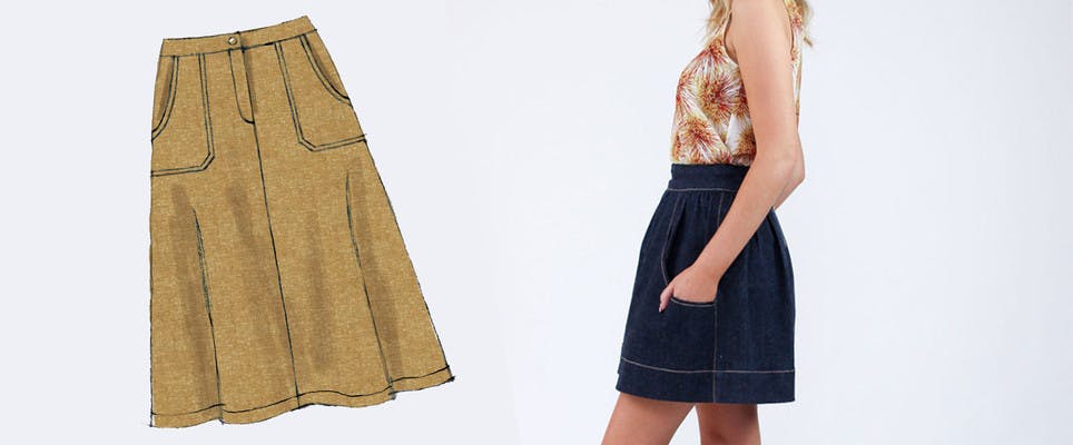 How to make an A-line skirt