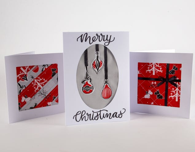 Christmas cards sewing tutorial